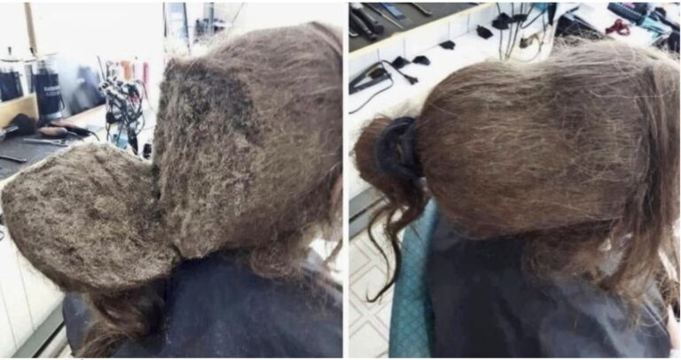 Meisje weigert haren te kammen totdat kapper haar trieste geheim ontdekt