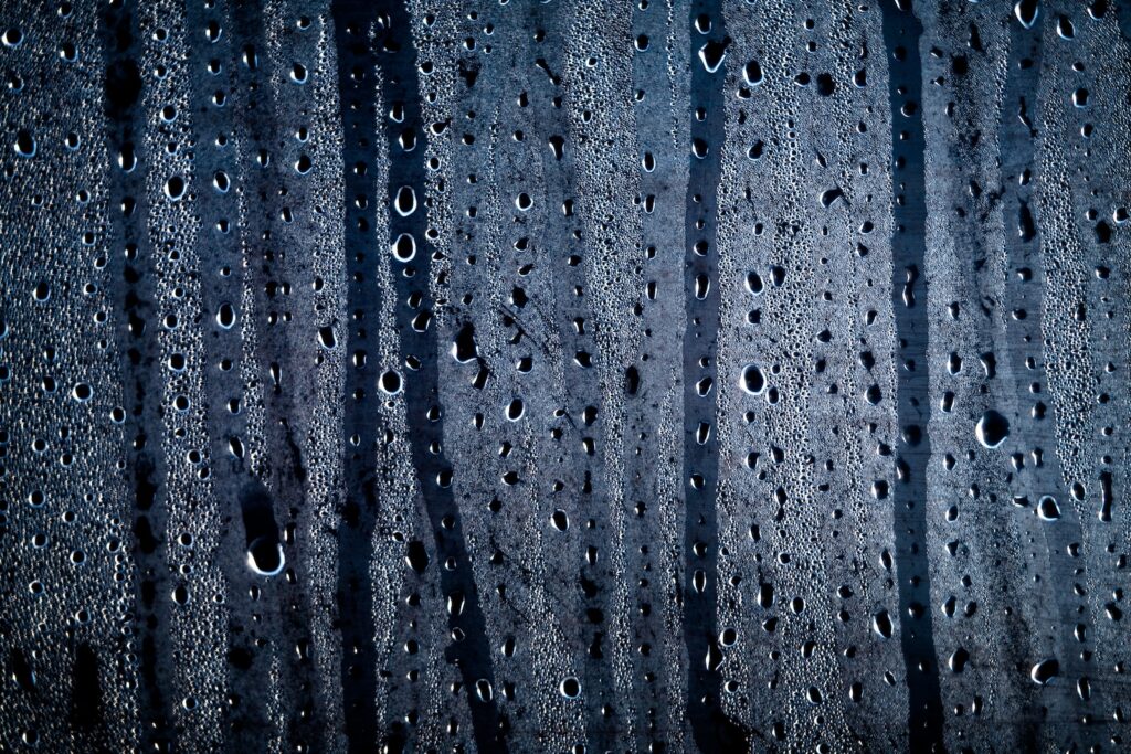 timelapse photo of rain drops