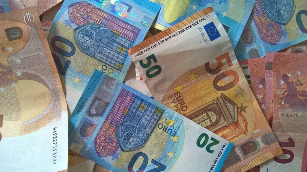 money, banknotes, euro